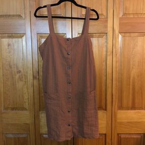 AEO - Brown Overall Dress - Size L